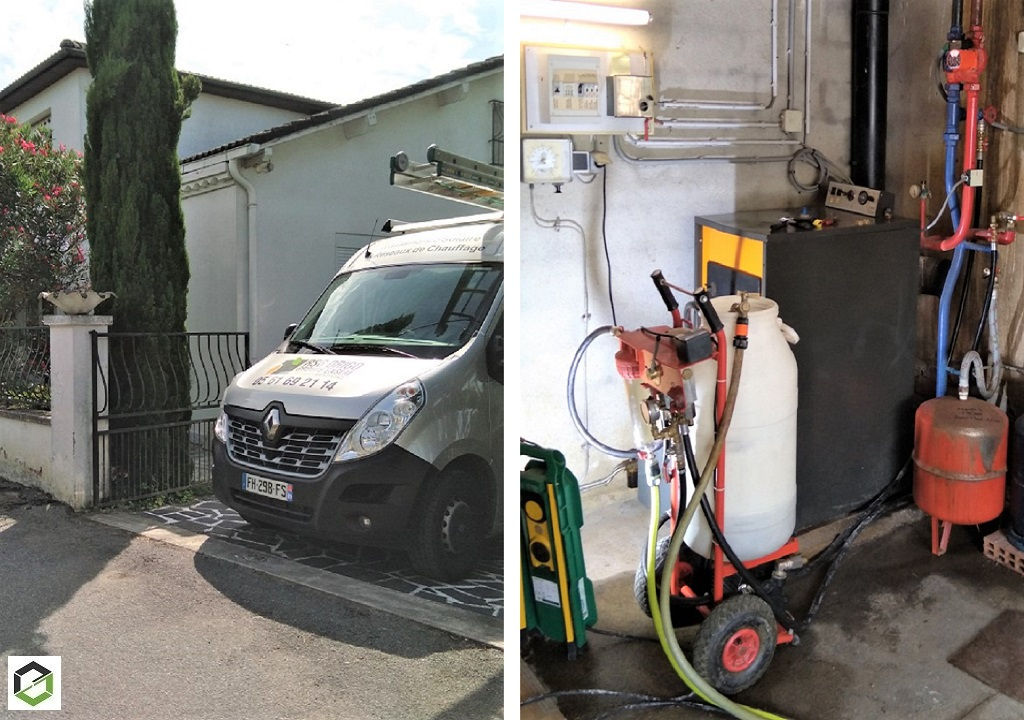 Consultez la chantier : faire nettoyer son chauffage cental par rsg drigo groupe ensem