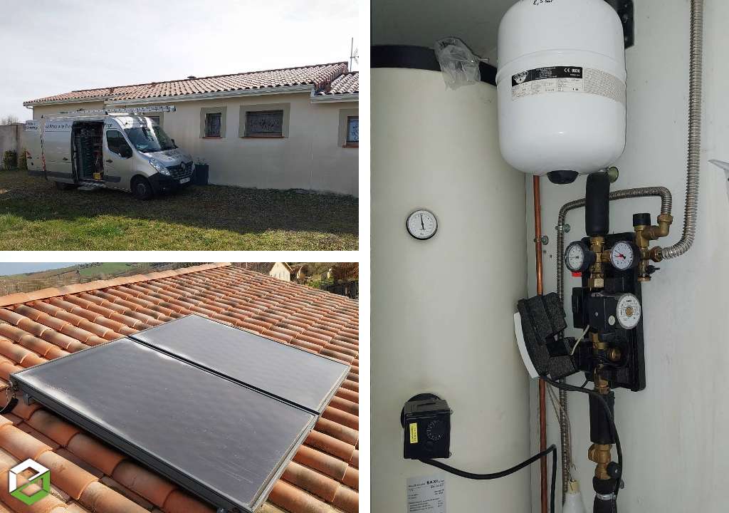Consultez la chantier : entretien dépannage d'un chauffe-eau solaire baxi par rsg drigo (groupe ensem)