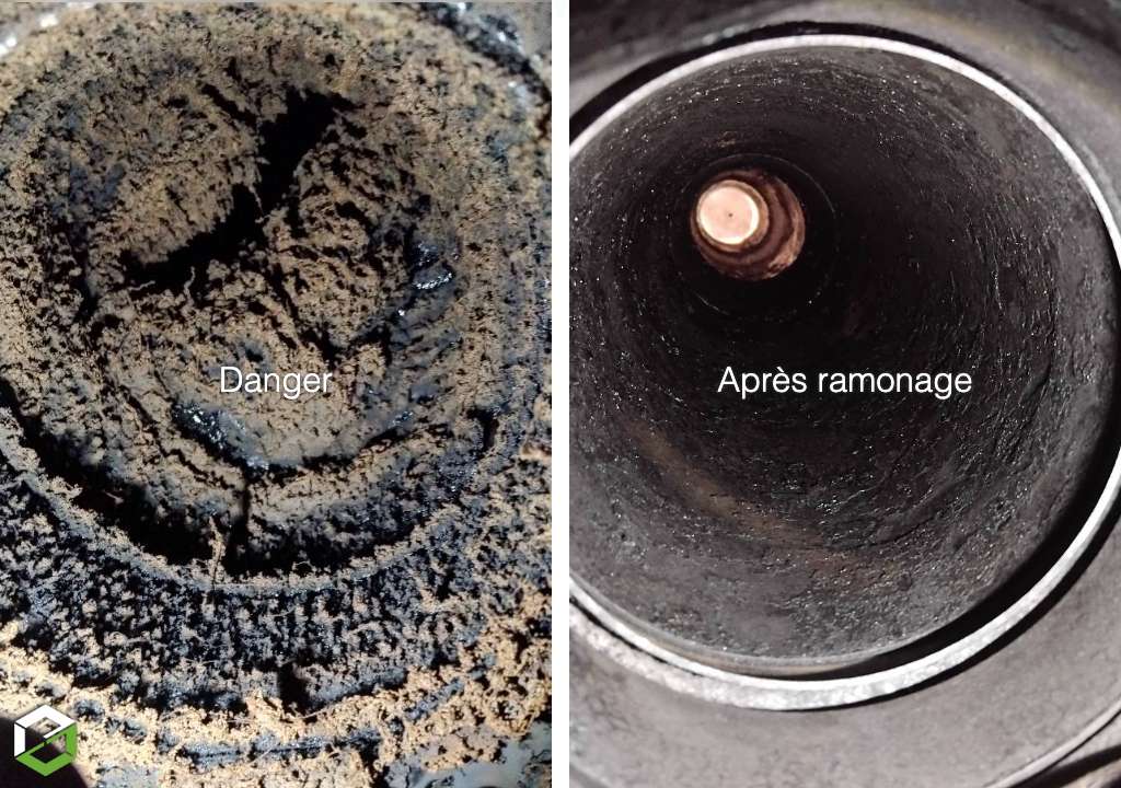 Consultez la chantier : pourquoi ramoner mon conduit… parce que parfois c'est bouché !!!!!