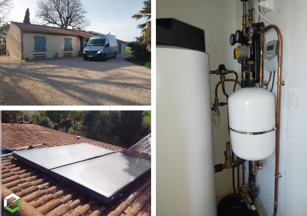 entretien + dépannage chauffe-eau solaire viesmann par ensem agence de lézat