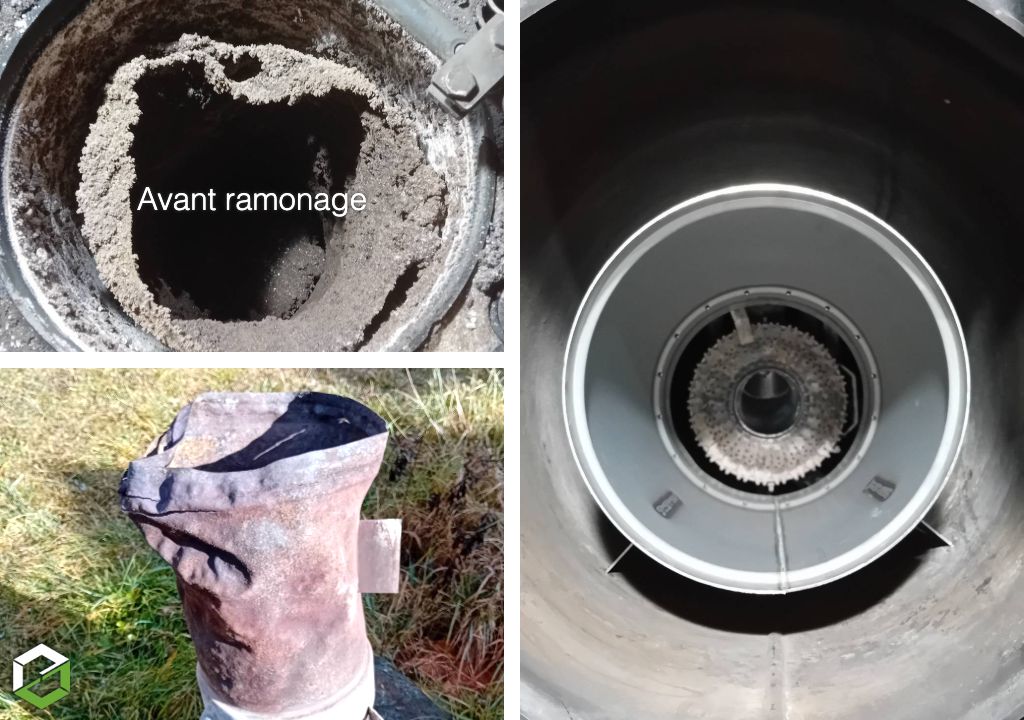 dépannage d'une chaudière okofen - remplacement pot à combustion