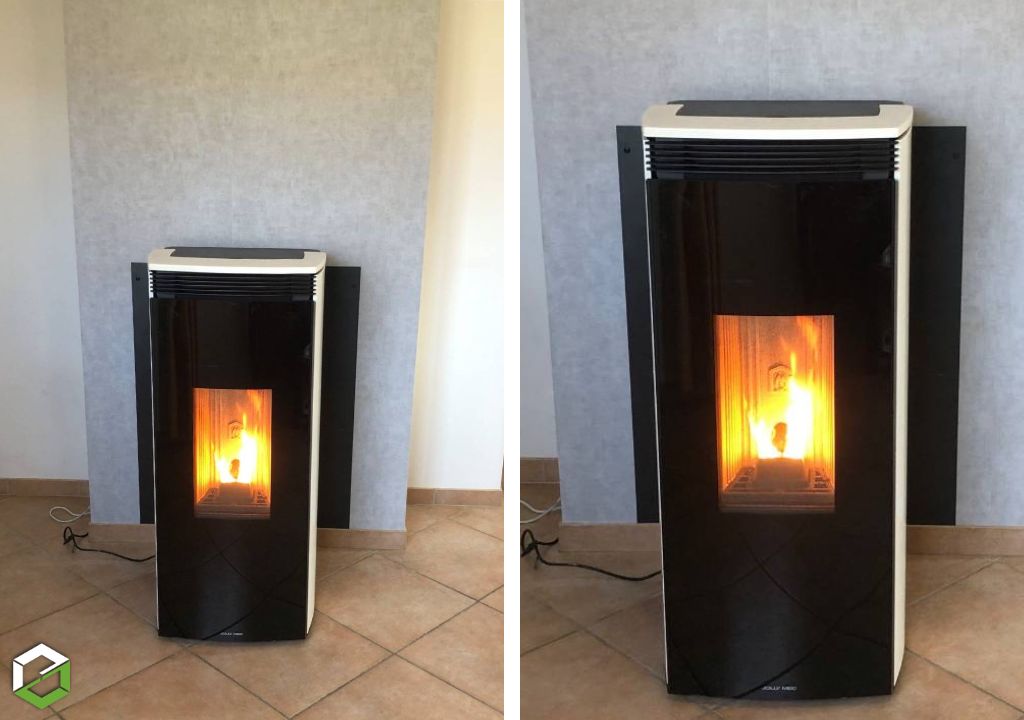 Consultez la chantier : installation d'un poêle à granulés jollymec par l'agence ensem de carbonne
