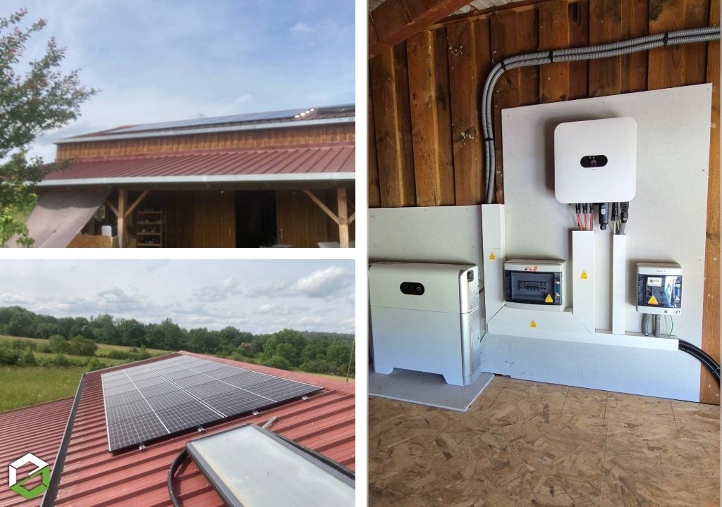 Consultez la chantier : Équipement panneaux solaires  photovoltaïques de 6kwc + batterie physique de 5kwc