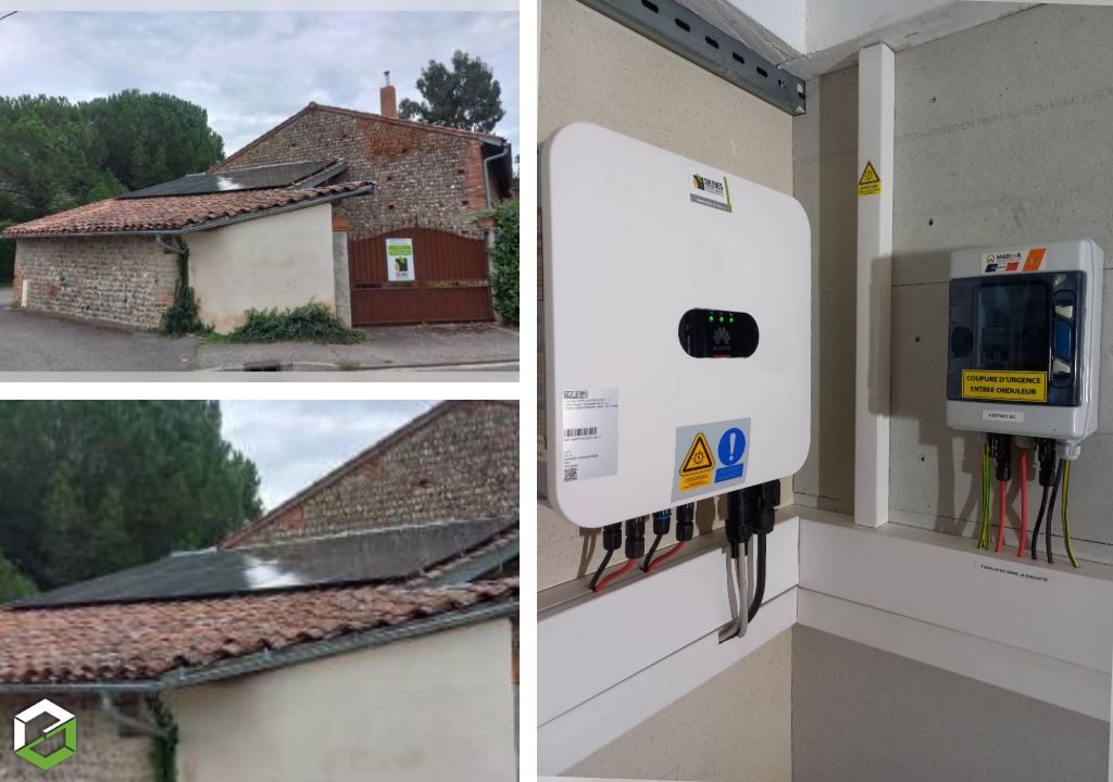 installation photovoltaïque avec batterie physique