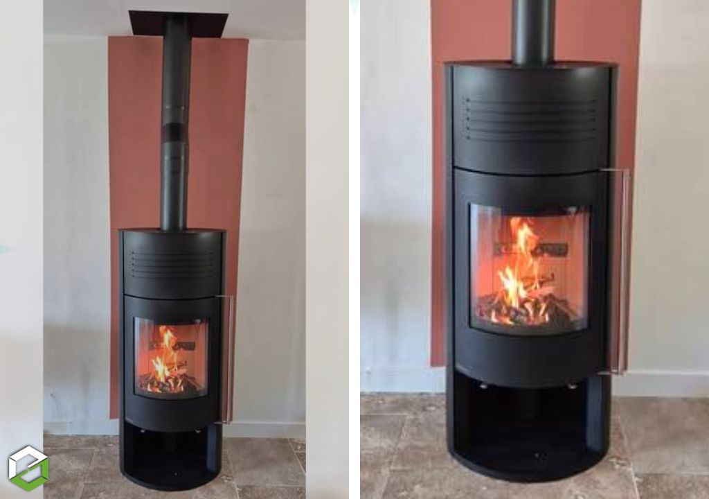 installation d'un poêle à bois fonte flamme ilam