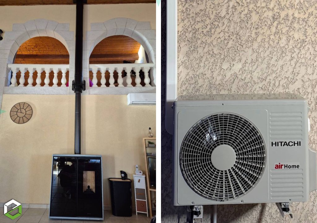 Consultez la chantier : installation climatiseur hitachi dans grand séjour