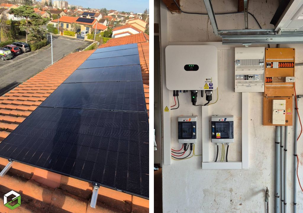 installation photovoltaïque de 3kwc trina solar avec onduleur huawei