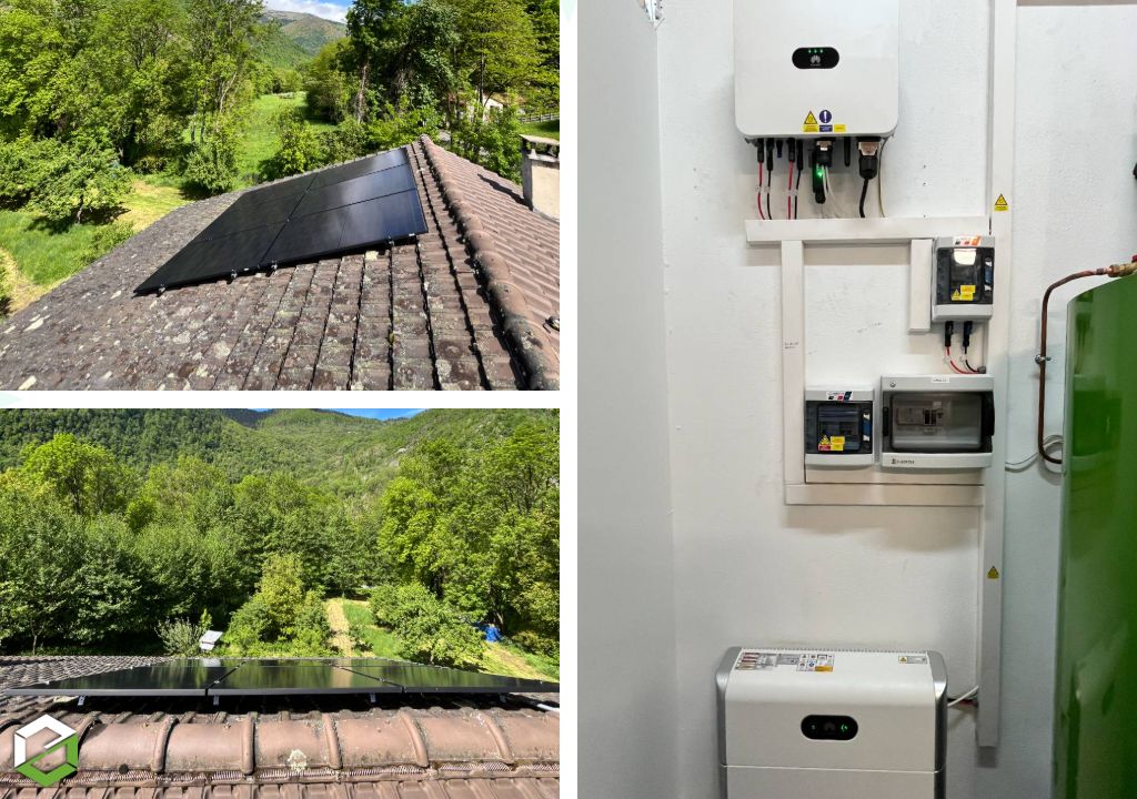 Installation photovoltaïque 3KWC avec batterie de stockage 5KWH