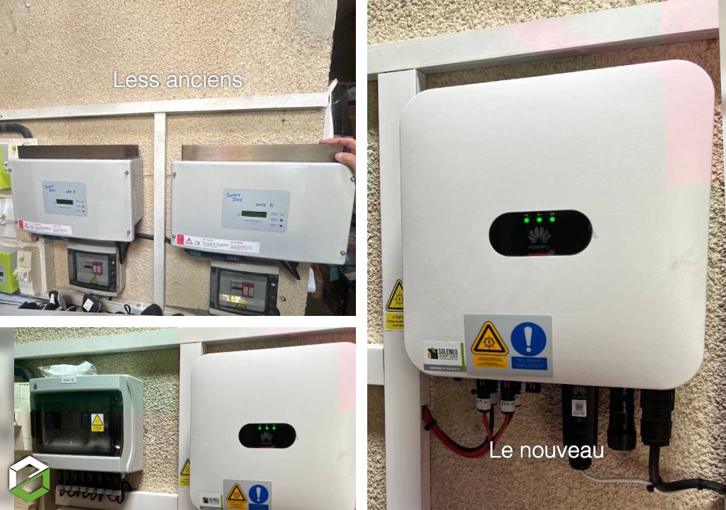 Remplacement de 2 onduleurs vétustes par un onduleur central 6KWC