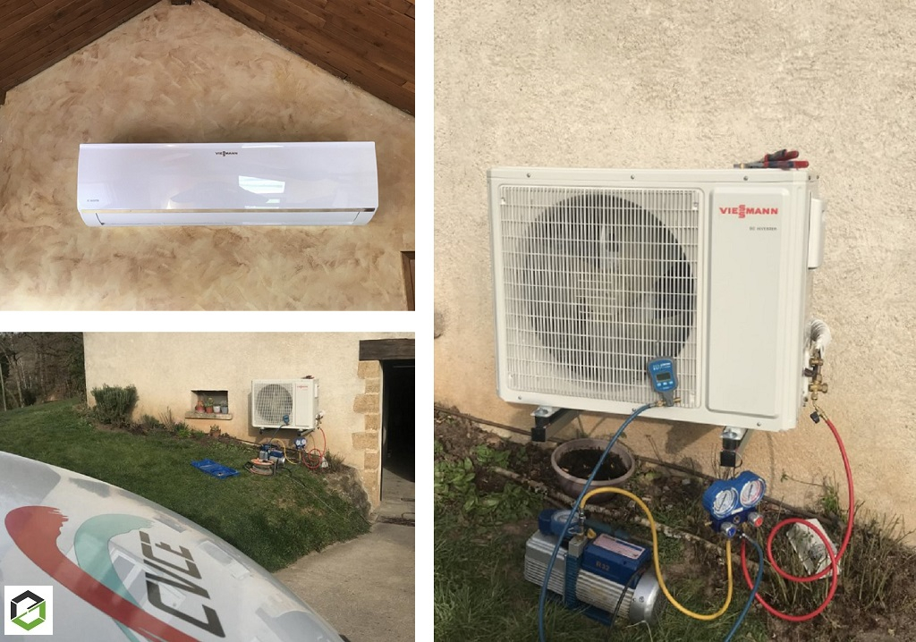mise en service climatisation réversible viessmann 