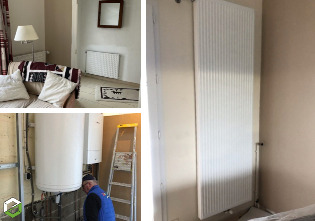 SAS THERMINOV : Installation d'une pompe à chaleur air/eau Atlantic et radiateurs - Artisan RGE QualiPAC