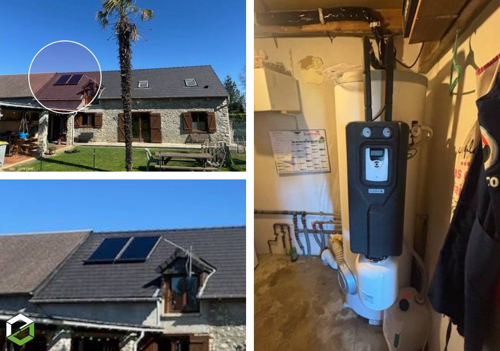 SAS THERMINOV : Installation Chauffe eau Solaire Individuel (CESI) DE DIETRICH - Artisan RGE Qualisol