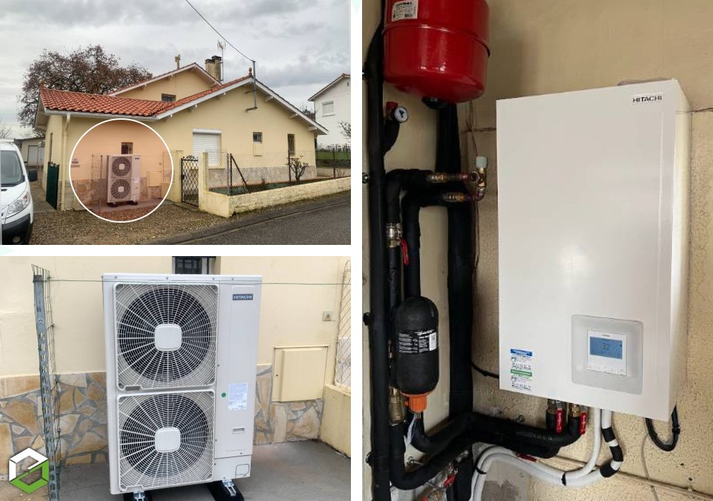 installation d'une pac air eau chauffage seul