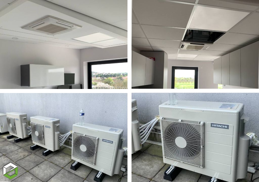 Consultez la chantier : installation lot climatisation réversible pour un cabinet d'orthodontie