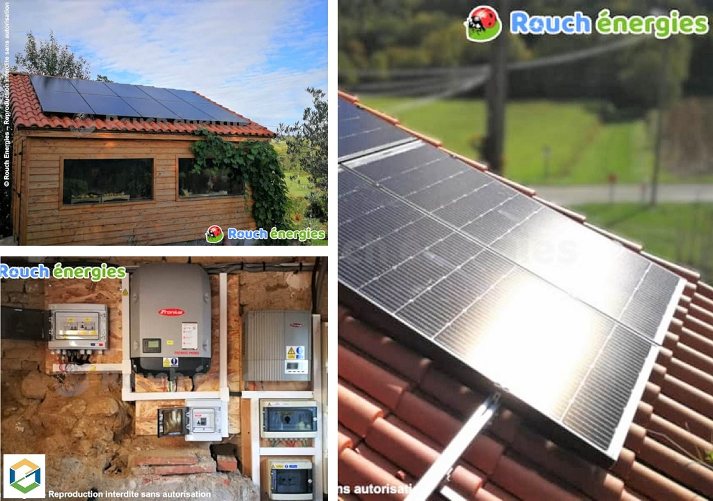 Installation photovoltaïque, près de Saverdun