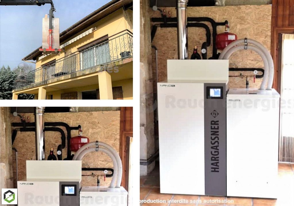 installation chaudière à granulés nano pk hargassner près de pamiers