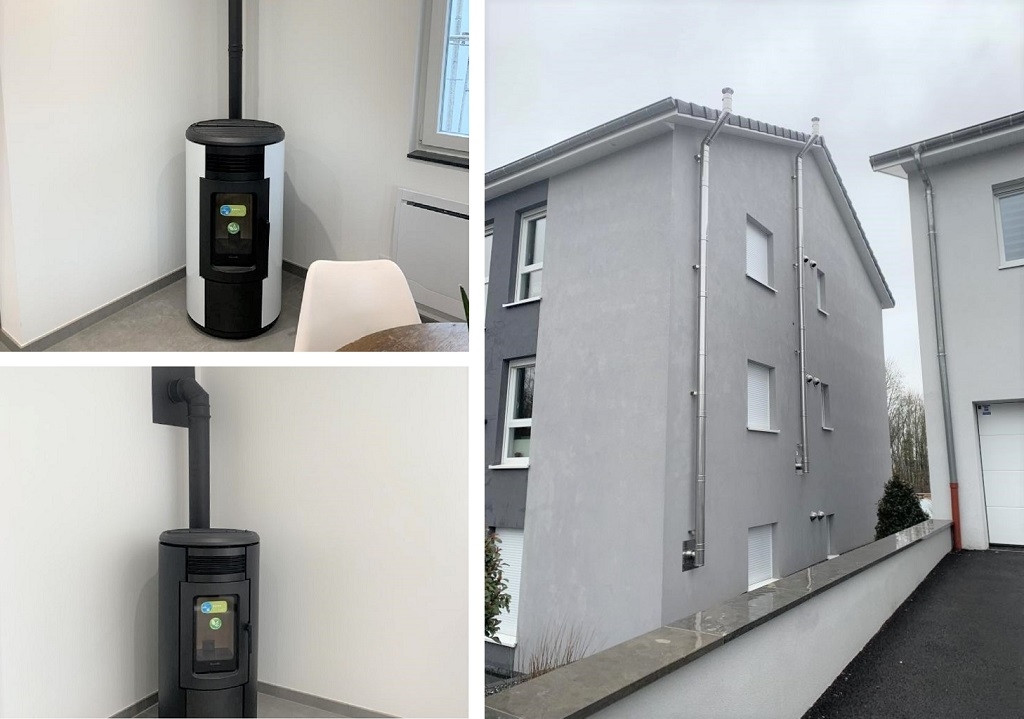 Installation fourneaux à Pellet granulés de bois 