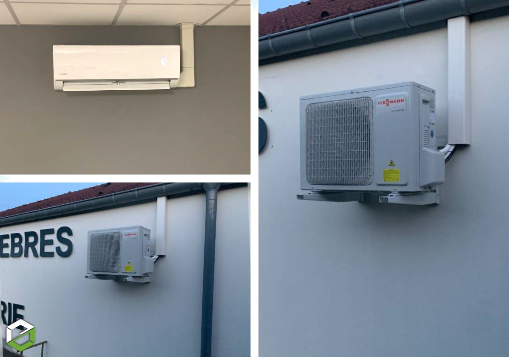 Installation pompe à chaleur AIR/AIR Viessmann (climatisation réversible) 