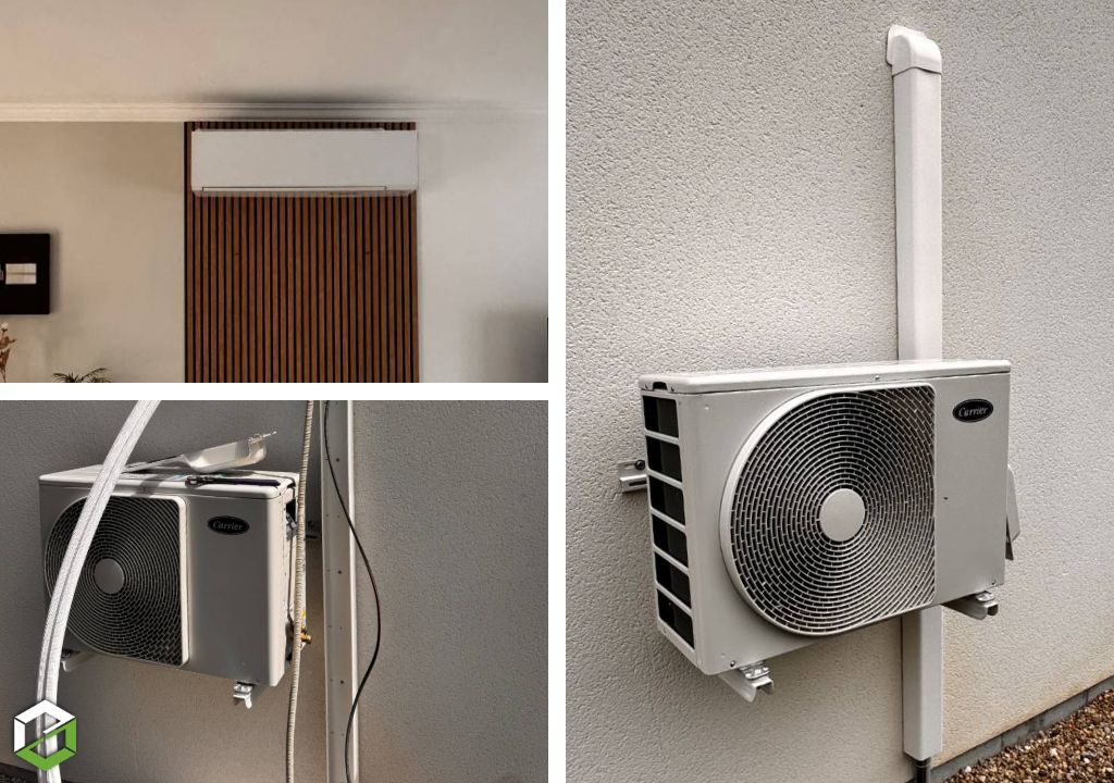 Installation d'une pompe à chaleur Air Air Carrier
