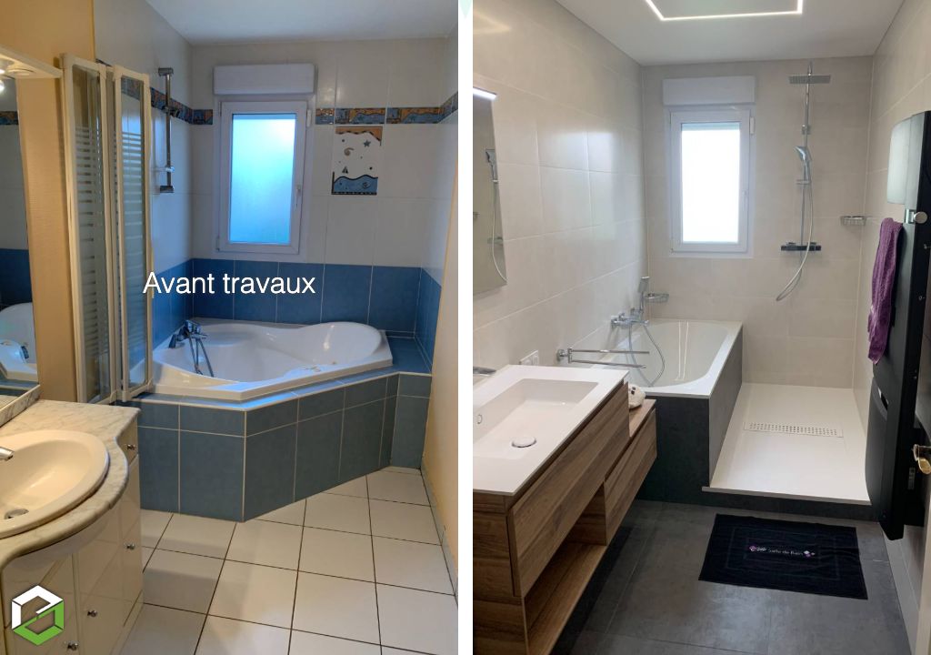 Réalisation d'une salle de bain clé en main 