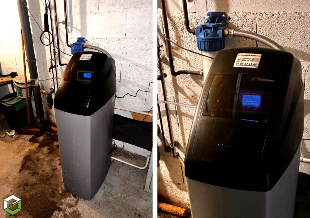 Installation d'un adoucisseur d'eau