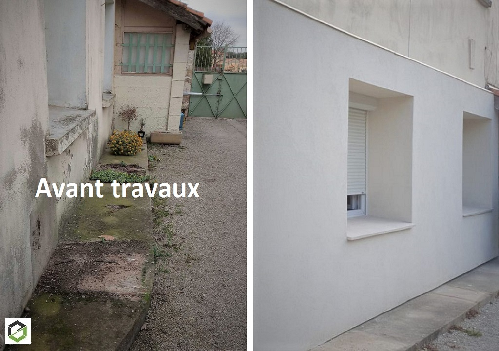 Consultez la chantier : isolation maison par l'extérieur
