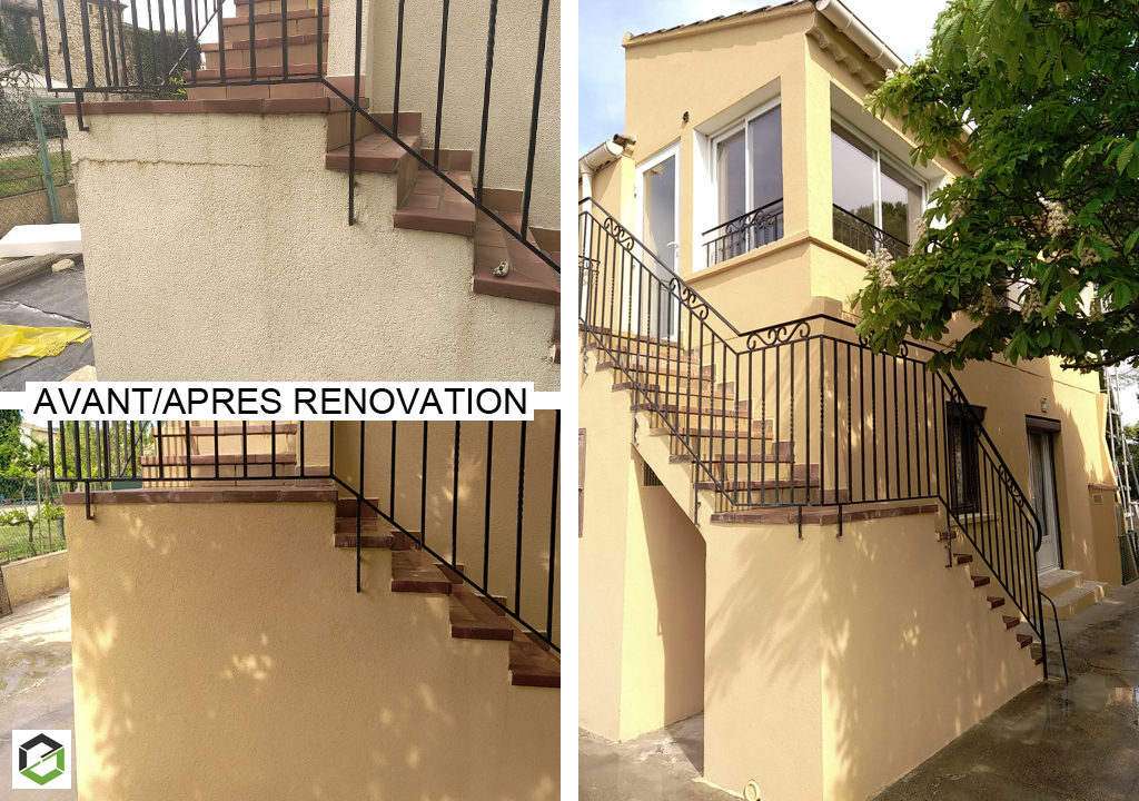Rénovation globale avec isolation thermique par l'extérieur