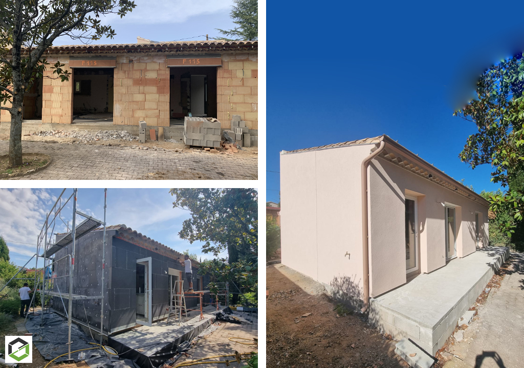 Isolation thermique des murs par l'extérieur avec ravalement de façade