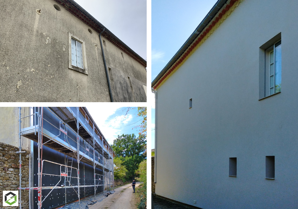 Isolation thermique des murs par l'extérieur - efficace contre les ponts thermiques