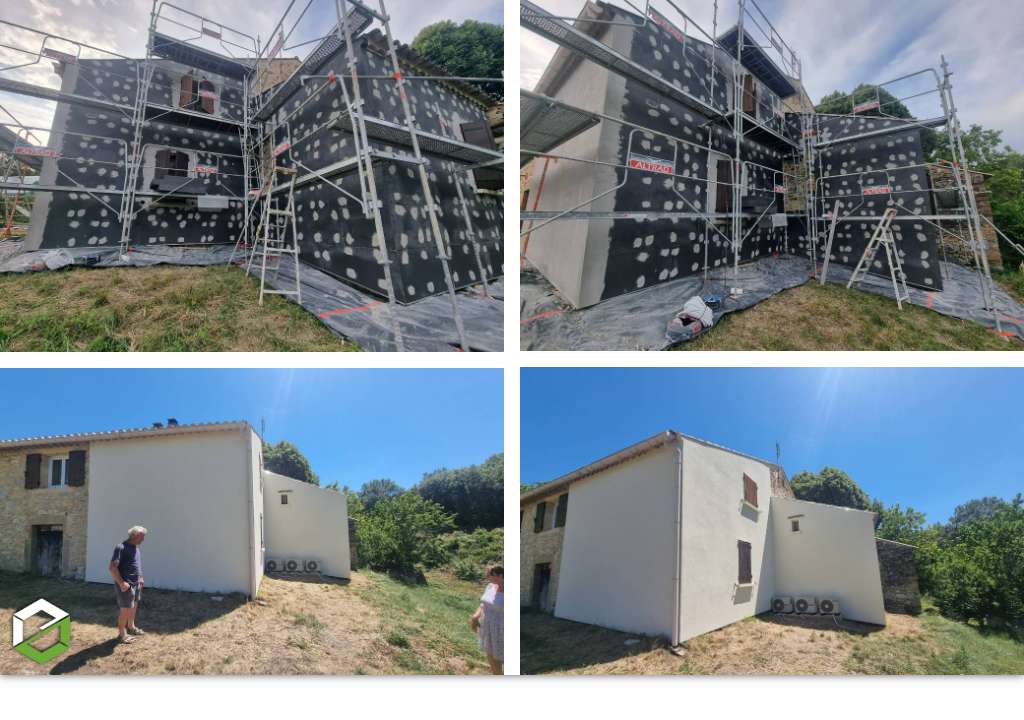Isolation thermique par extérieur et façade neuve - Entreprise RGE