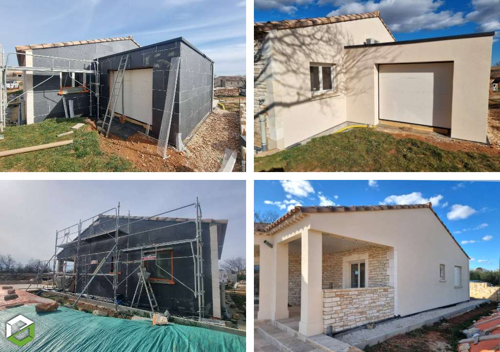 Isolation thermique par l'extérieur des murs d'une maison - Entreprise RGE