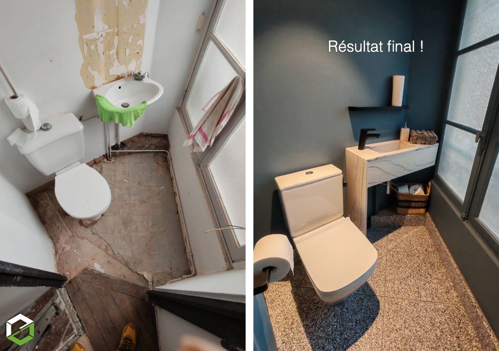 Rénovation de toilettes design et contemporaines-Ille et Vilaine (35)