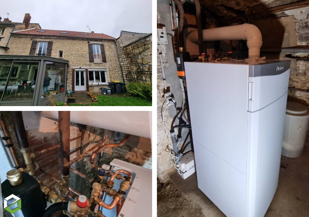 Remplacement d'une chaudière gaz par une chaudière gaz condensation VAILLANT-Val d'Oise (95)