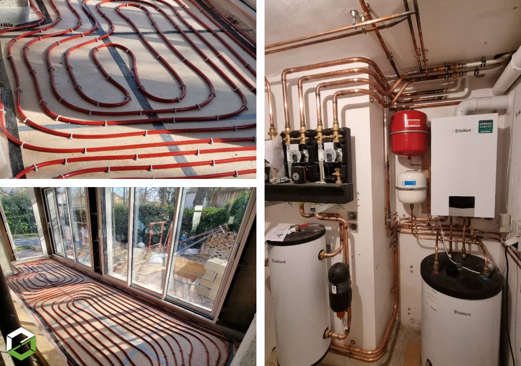 Ets DS Thermique : Remplacement d'une chaudière gaz et pose d'un plancher chauffant