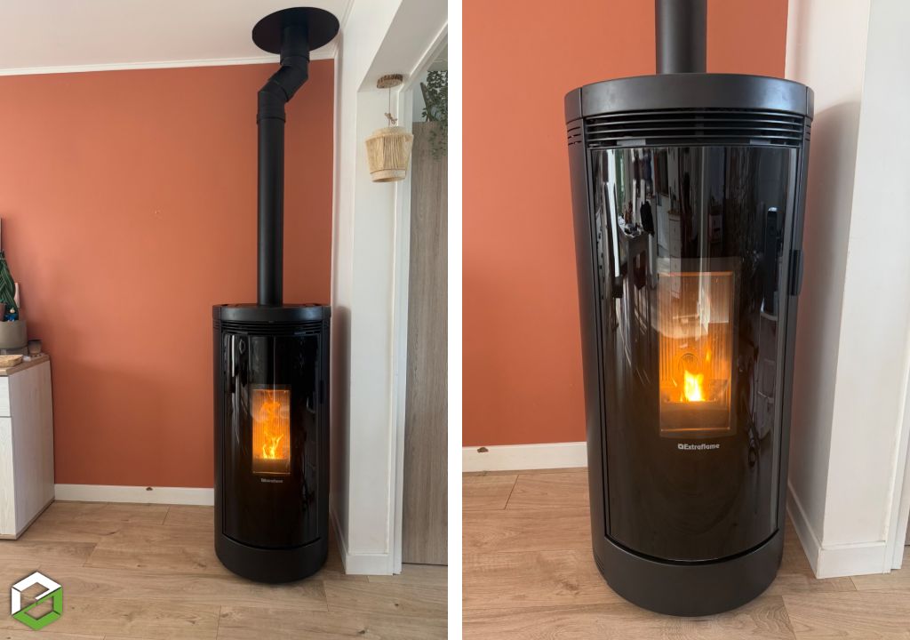 Pose poêle à granulés Nordica - Artisans RGE-Manche (50)