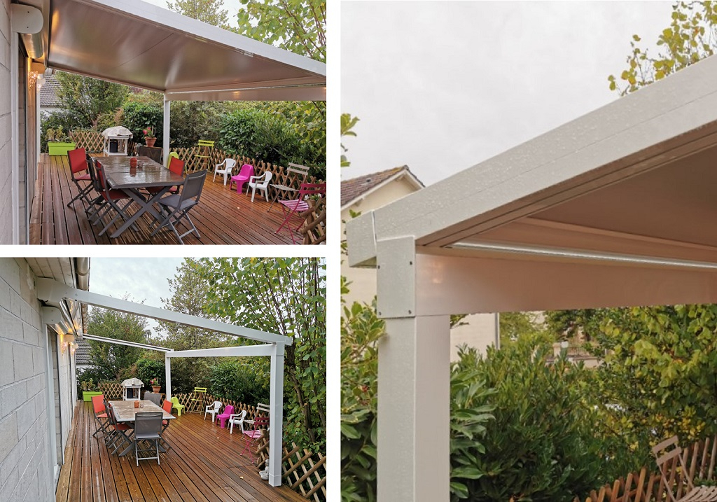 Pergola à toile enroulable