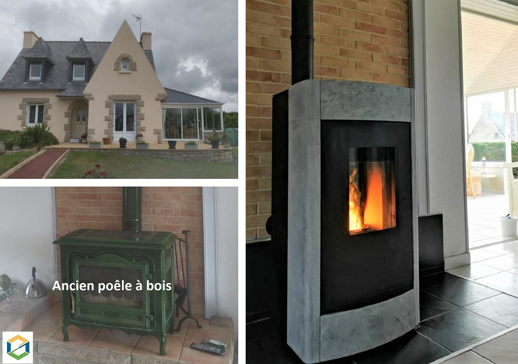 Installation d’un poêle à granulés RIKA 