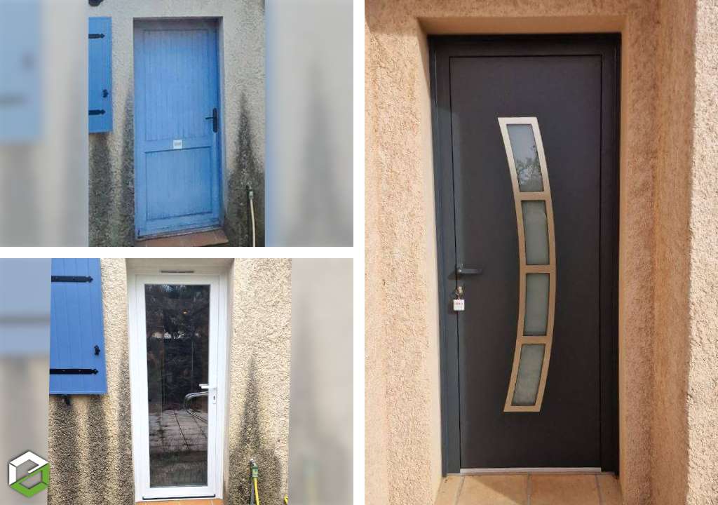 Remplacement de fenêtres et porte d'entrée à Pertuis dans une rénovation globale
