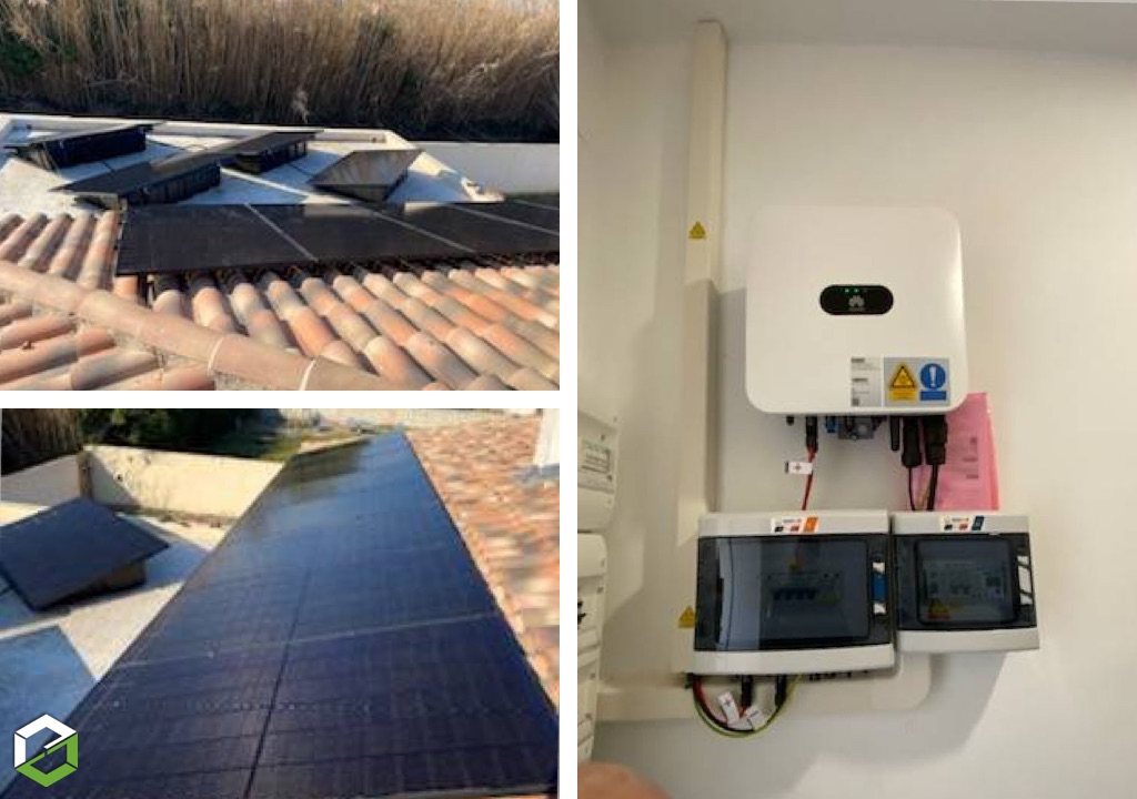 rge - pose de panneaux solaires dualsun sur toit plat - batterie virtuelle