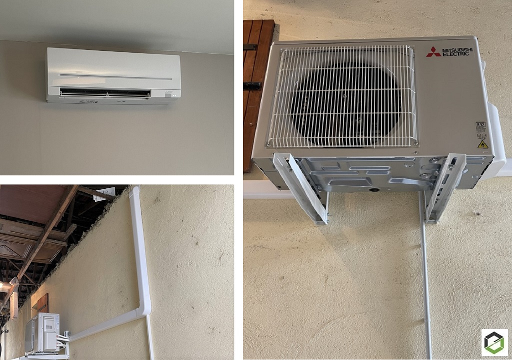 Consultez la chantier : installateur rge qualipac installation d’une climatisation réversible mitsubishi 