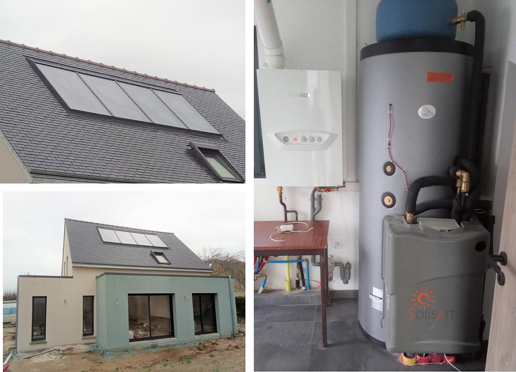 installation d'un chauffage solaire & ecs fabricant solisart
