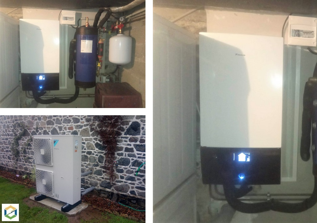Consultez la chantier : installation d'une pompe à chaleur daikin 