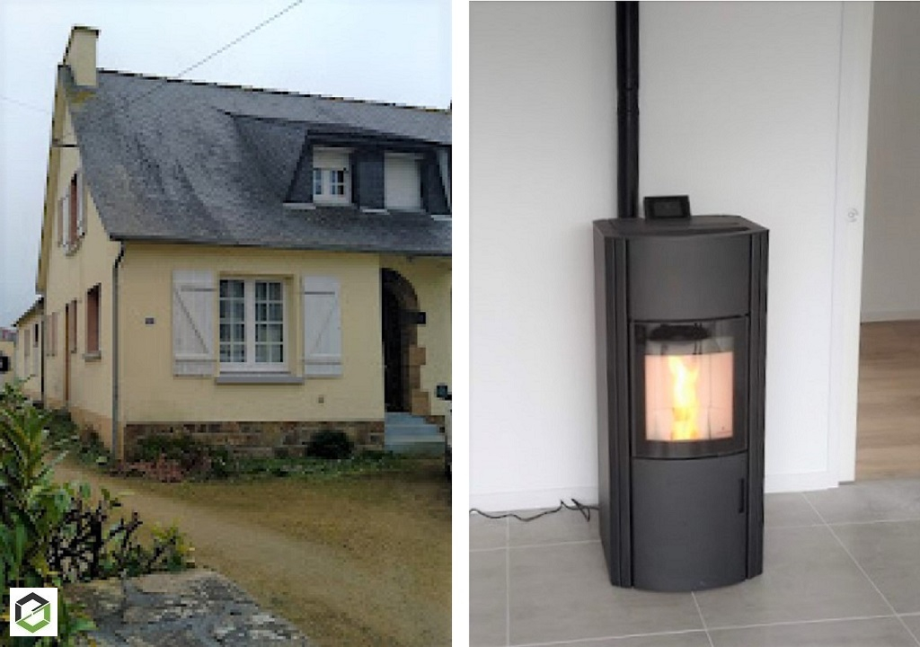 installation d'un poêle à granulés polly2.0 austroflamm