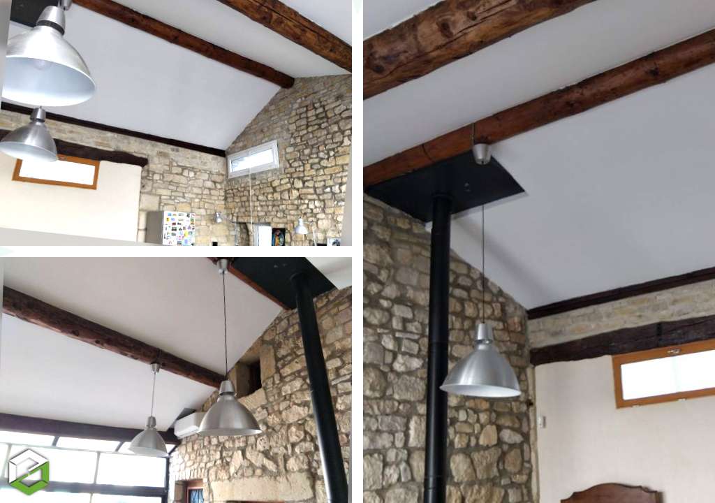 Consultez la chantier : peinture du plafond d'une cuisine dans le gard