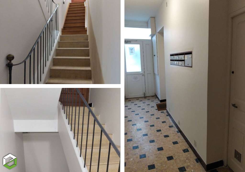 Consultez la chantier : peinture d'une cage d'escalier