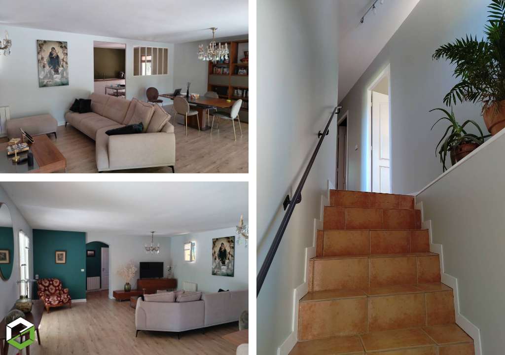 décoration complète d'une villa occupée