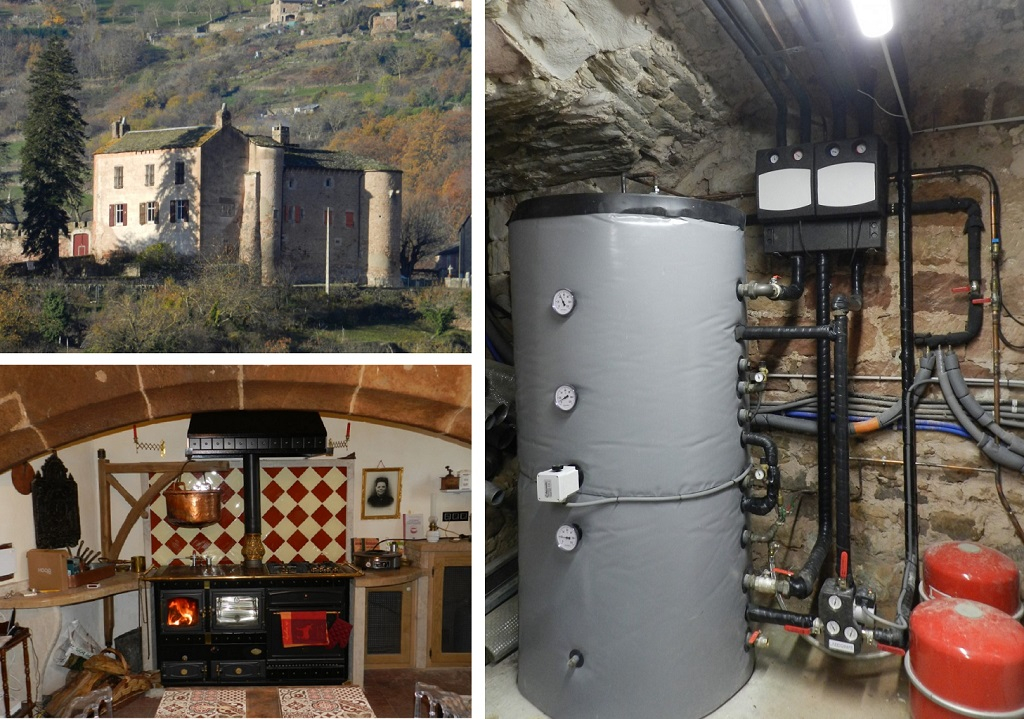 installation cuisinière bois mixte avec bouilleur