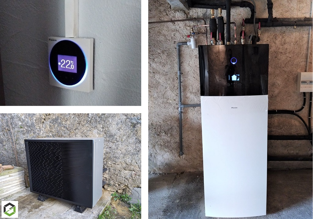 pose d'une pompe à chaleur daikin altherma air eau - entreprise certifiée rge qualipac
