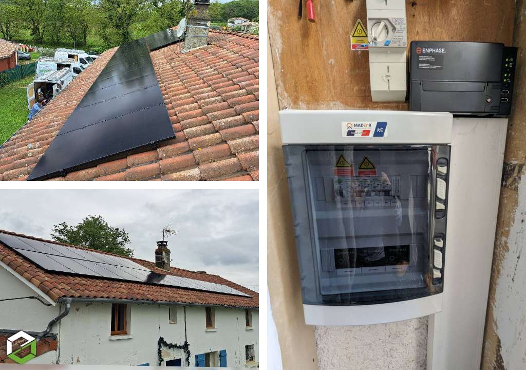 Consultez la chantier : installation photovoltaïque sunpower / enphase de 9 kwc panneaux maxeon 6 ac 425 w full black - entreprise rge qualipv