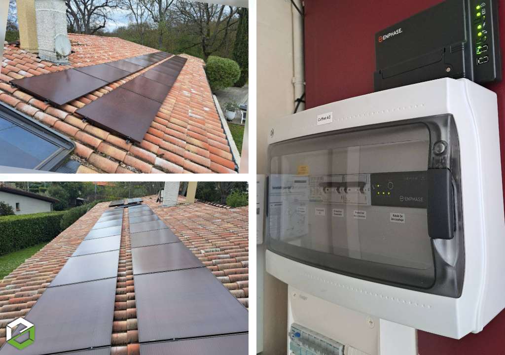 Consultez la chantier : pose de 24 panneaux photovoltaïques bisol avec micro-onduleurs enphase - entreprise rge qualipv